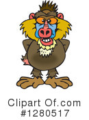 Baboon Clipart #1280517 by Dennis Holmes Designs