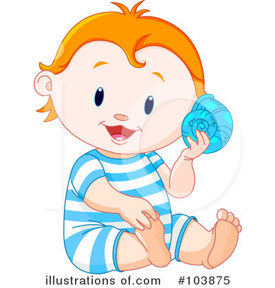 Royalty-Free (RF) Baby Clipart Illustration by Pushkin - Stock Sample #103875