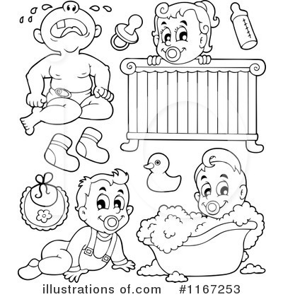 Royalty-Free (RF) Baby Clipart Illustration by visekart - Stock Sample #1167253