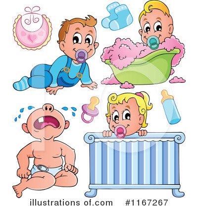 Royalty-Free (RF) Baby Clipart Illustration by visekart - Stock Sample #1167267