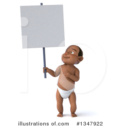 Black Baby Clipart #1218689 - Illustration by Julos