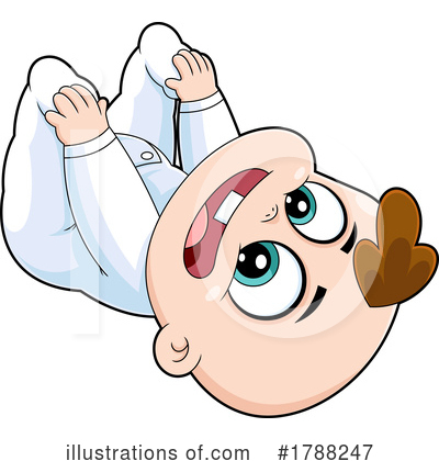 White Baby Clipart #1788247 by Hit Toon