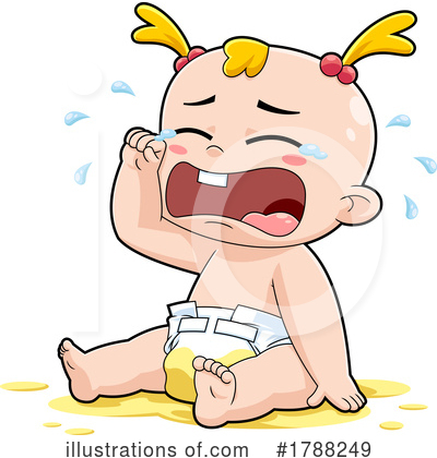 White Baby Clipart #1788249 by Hit Toon