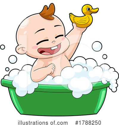 White Baby Clipart #1788250 by Hit Toon