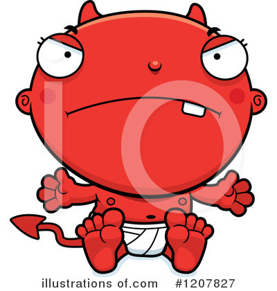 Royalty-Free (RF) Baby Devil Clipart Illustration by Cory Thoman - Stock Sample #1207827