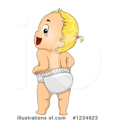Royalty-Free (RF) Baby Girl Clipart Illustration by BNP Design Studio - Stock Sample #1234923