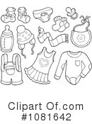 Baby Items Clipart #1081642 by visekart