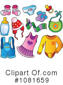 Baby Items Clipart #1081659 by visekart