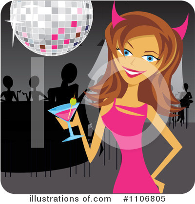 Royalty-Free (RF) Bachelorette Party Clipart Illustration by Amanda Kate - Stock Sample #1106805