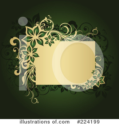 Floral Background Clipart #224199 by OnFocusMedia