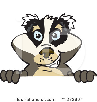 Badger Clipart #1272867 by Dennis Holmes Designs