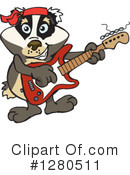 Badger Clipart #1280511 by Dennis Holmes Designs