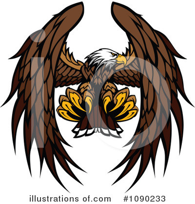 Royalty-Free (RF) Bald Eagle Clipart Illustration by Chromaco - Stock Sample #1090233
