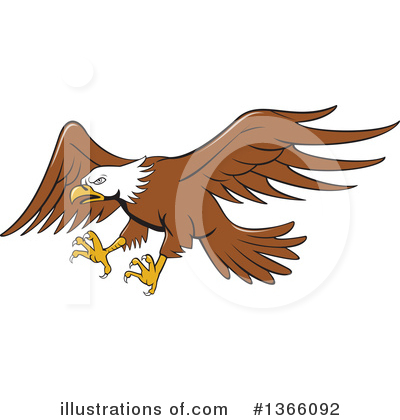 Royalty-Free (RF) Bald Eagle Clipart Illustration by patrimonio - Stock Sample #1366092