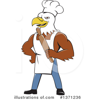 Royalty-Free (RF) Bald Eagle Clipart Illustration by patrimonio - Stock Sample #1371236