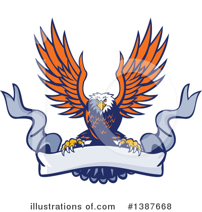 Royalty-Free (RF) Bald Eagle Clipart Illustration by patrimonio - Stock Sample #1387668