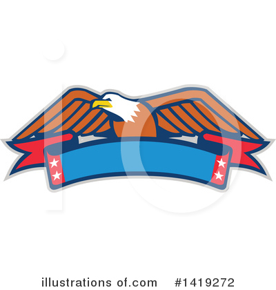 Royalty-Free (RF) Bald Eagle Clipart Illustration by patrimonio - Stock Sample #1419272
