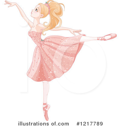 Royalty-Free (RF) Ballerina Clipart Illustration by Pushkin - Stock Sample #1217789