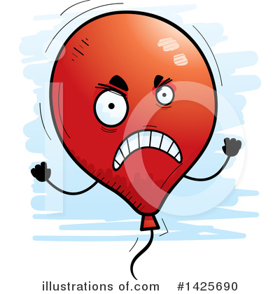 Party Balloon Clipart #1425690 by Cory Thoman