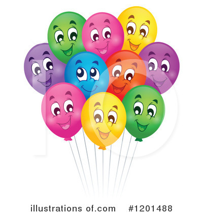Party Balloons Clipart #1201488 by visekart
