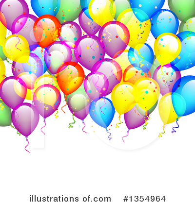 Party Balloon Clipart #1354964 by vectorace