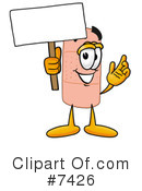 Bandaid Clipart #7426 by Mascot Junction