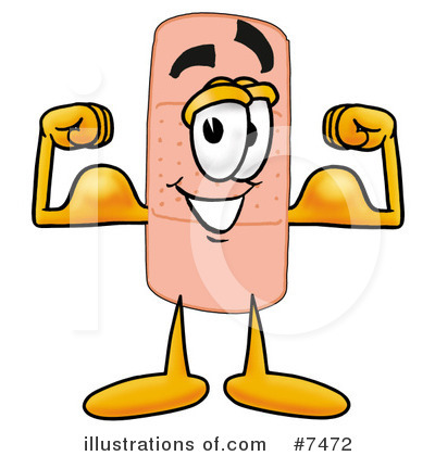 Bandaid Clipart #7472 by Mascot Junction