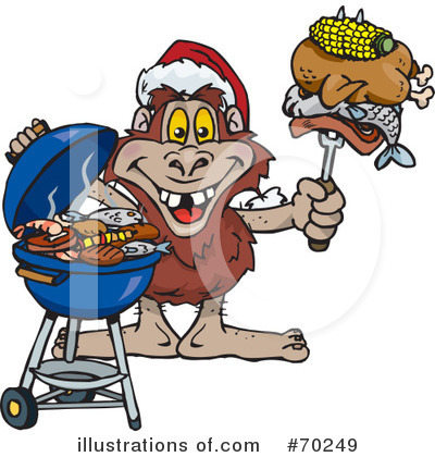 Barbecue Clipart #70249 - Illustration by Dennis Holmes Designs
