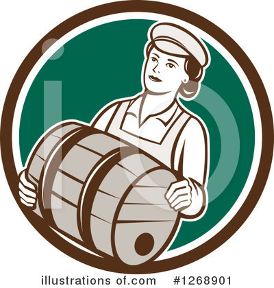 Beer Keg Clipart #1268901 by patrimonio