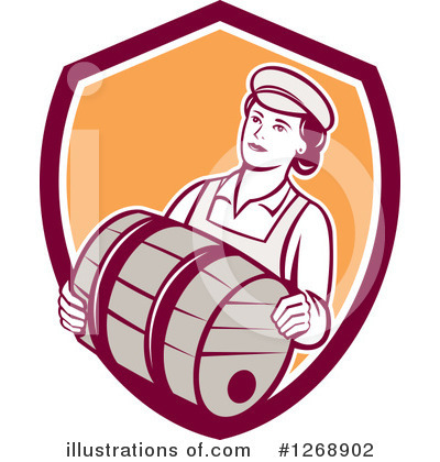 Royalty-Free (RF) Bartender Clipart Illustration by patrimonio - Stock Sample #1268902
