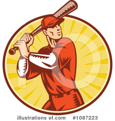 Baseball Player Clipart #1087223 by patrimonio