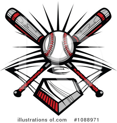 Baseball Bat Clipart #1088971 by Chromaco