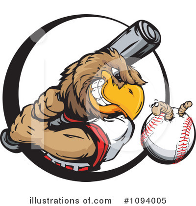 Royalty-Free (RF) Baseball Clipart Illustration by Chromaco - Stock Sample #1094005