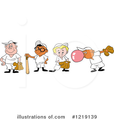 Baseball Clipart #1219139 by LaffToon