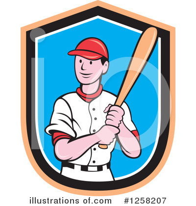 Baseball Player Clipart #1258207 by patrimonio