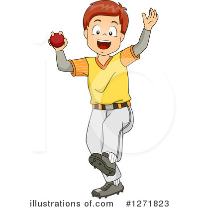 Cricket Player Clipart #1271823 by BNP Design Studio