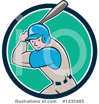 Baseball Player Clipart #1335985 by patrimonio