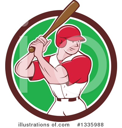Baseball Player Clipart #1335988 by patrimonio
