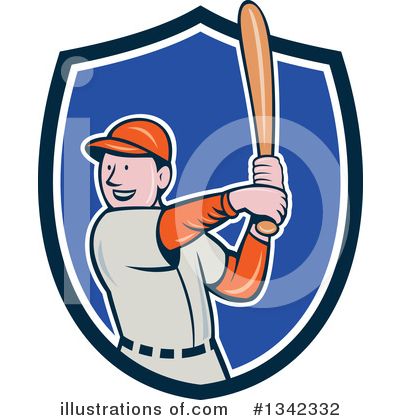 Royalty-Free (RF) Baseball Clipart Illustration by patrimonio - Stock Sample #1342332