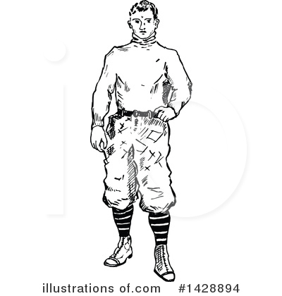 Baseball Clipart #1428894 by Prawny Vintage