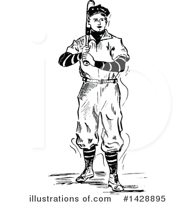 Baseball Clipart #1428895 by Prawny Vintage