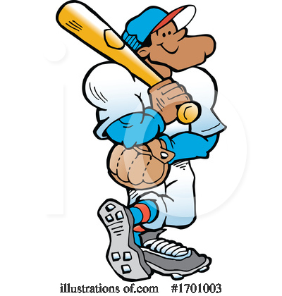 Baseball Bat Clipart #1701003 by Johnny Sajem