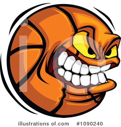 Royalty-Free (RF) Basketball Clipart Illustration by Chromaco - Stock Sample #1090240