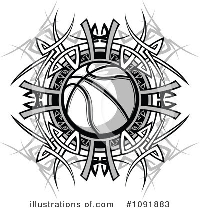 Royalty-Free (RF) Basketball Clipart Illustration by Chromaco - Stock Sample #1091883