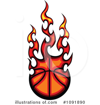 Royalty-Free (RF) Basketball Clipart Illustration by Chromaco - Stock Sample #1091890
