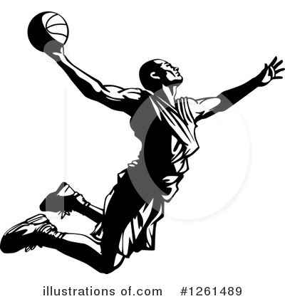 Royalty-Free (RF) Basketball Clipart Illustration by Chromaco - Stock Sample #1261489