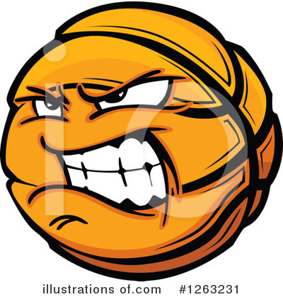 Royalty-Free (RF) Basketball Clipart Illustration by Chromaco - Stock Sample #1263231