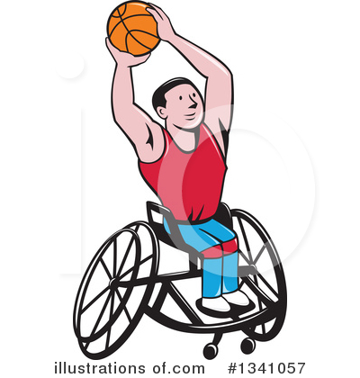 Royalty-Free (RF) Basketball Clipart Illustration by patrimonio - Stock Sample #1341057
