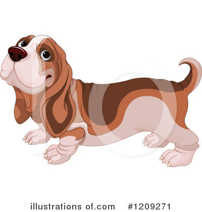 Basset Hound Clipart #1209271 by Pushkin