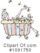 Bath Clipart #1091750 by Steve Klinkel